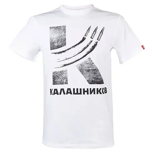 teniska-print-kurshum-byal Тениска Калашников куршуми - Image 1